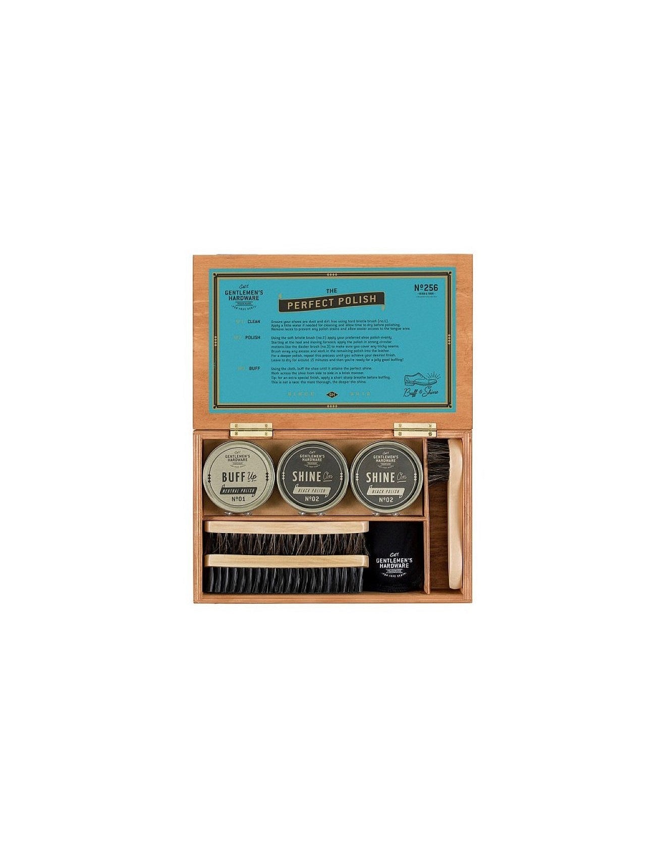 Gentlemen's Hardware Shoe Shine Cigar Box