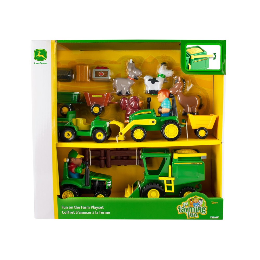 John Deere Fun on the Farm Playset (20 Pce) (12m+)