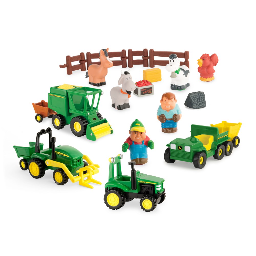 John Deere Fun on the Farm Playset (20 Pce) (12m+)