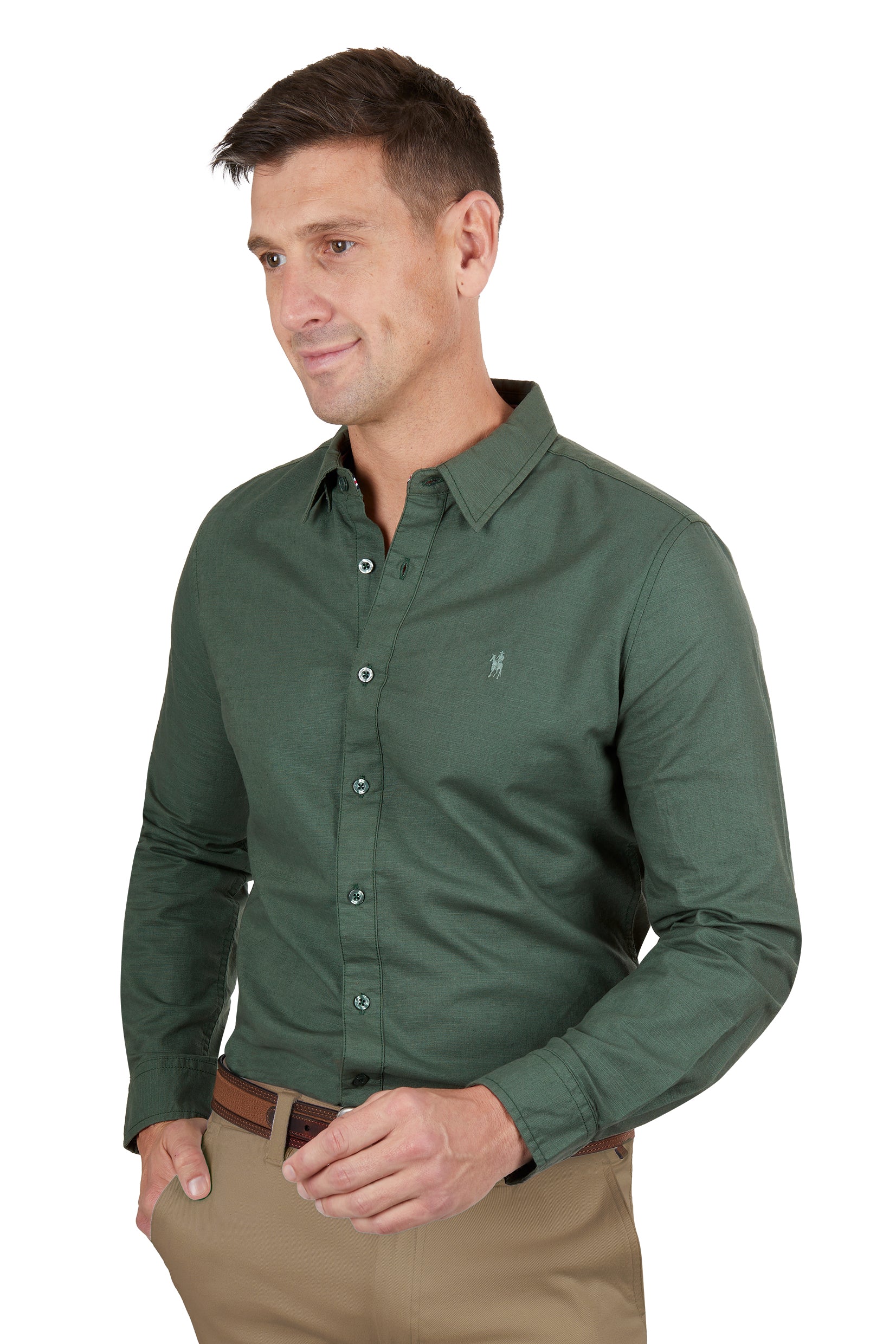 Thomas Cook Men's Linen Tailored LS Shirt