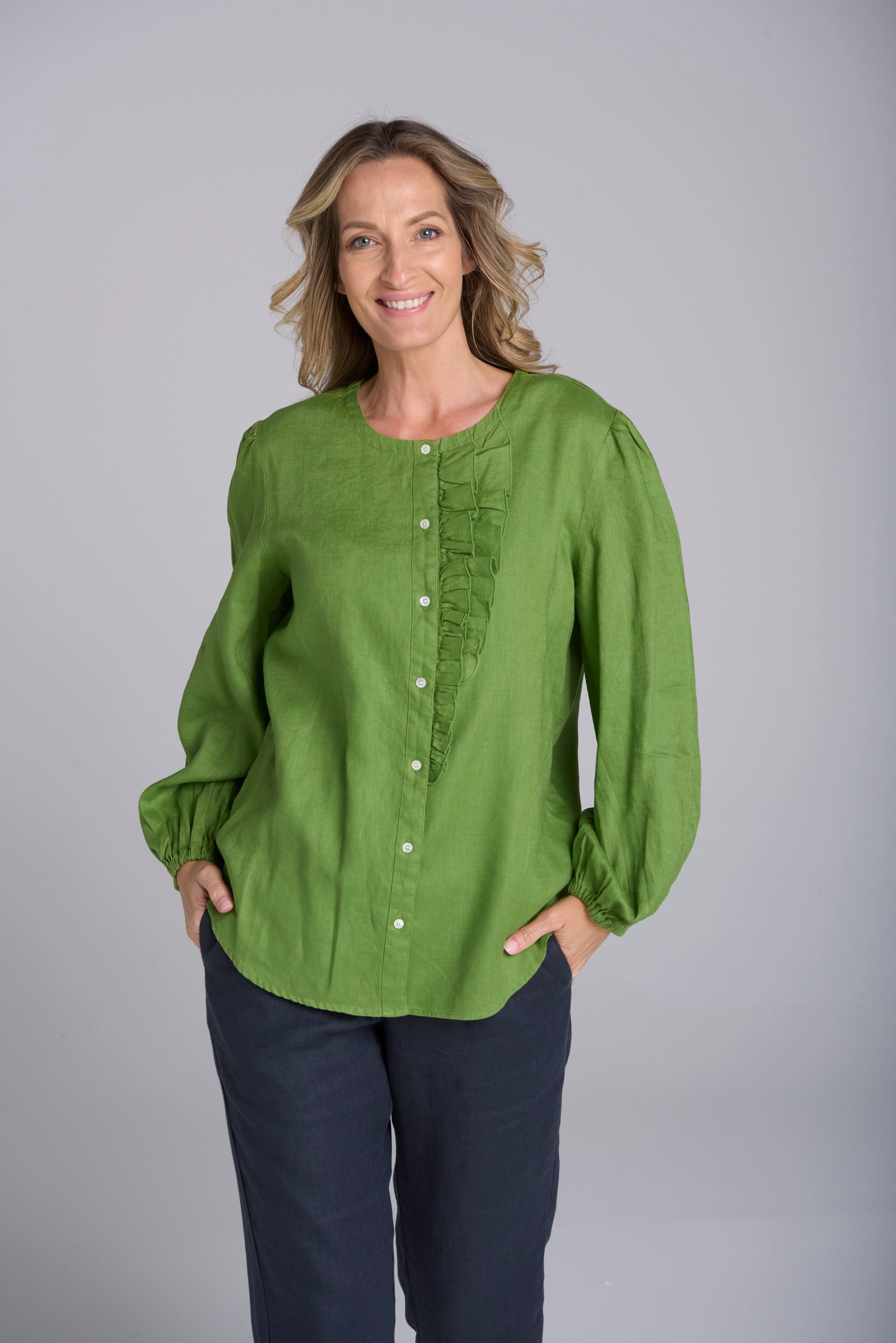 Goondiwindi Cotton Oversized Frill Blouse