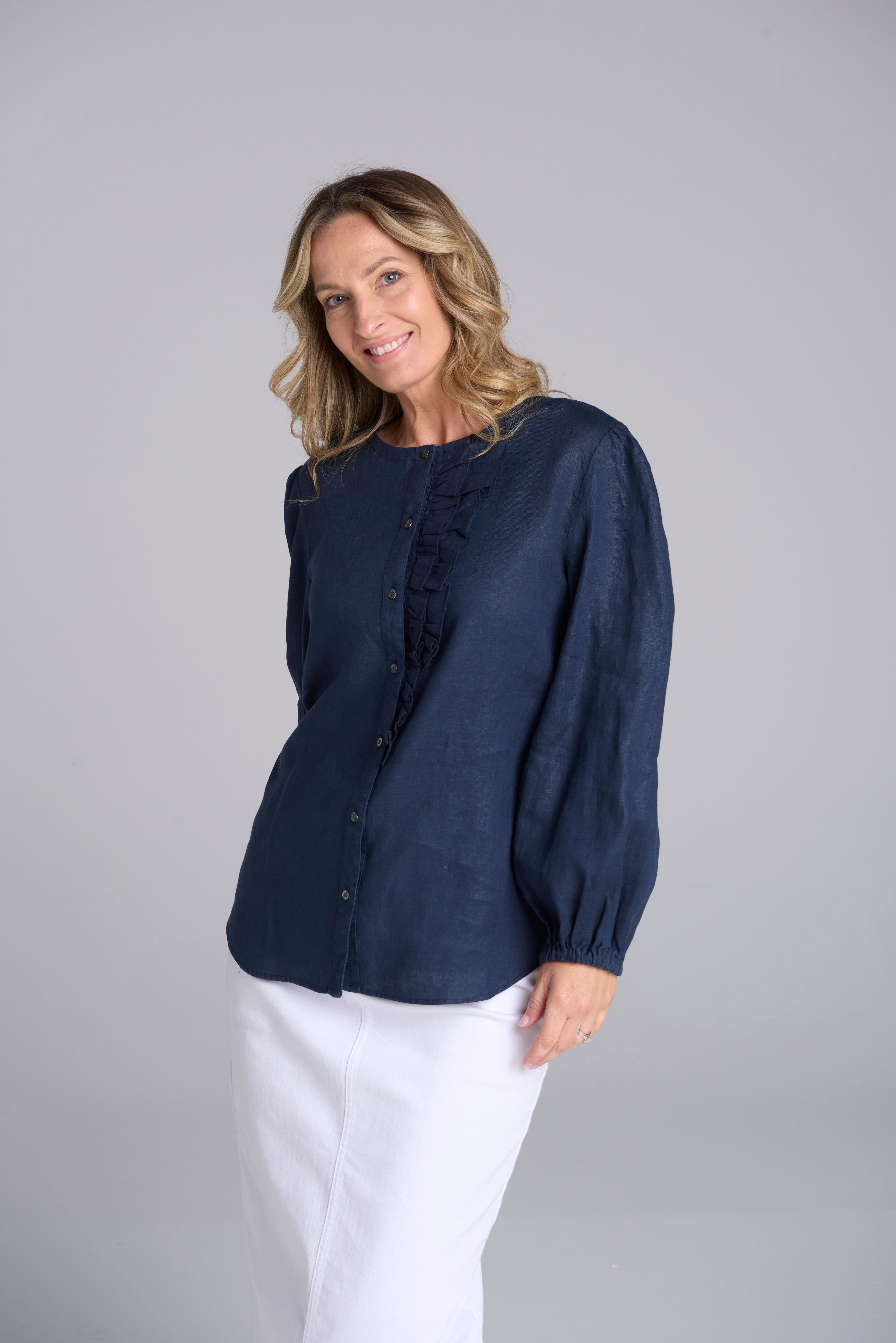 Goondiwindi Cotton Oversized Frill Blouse