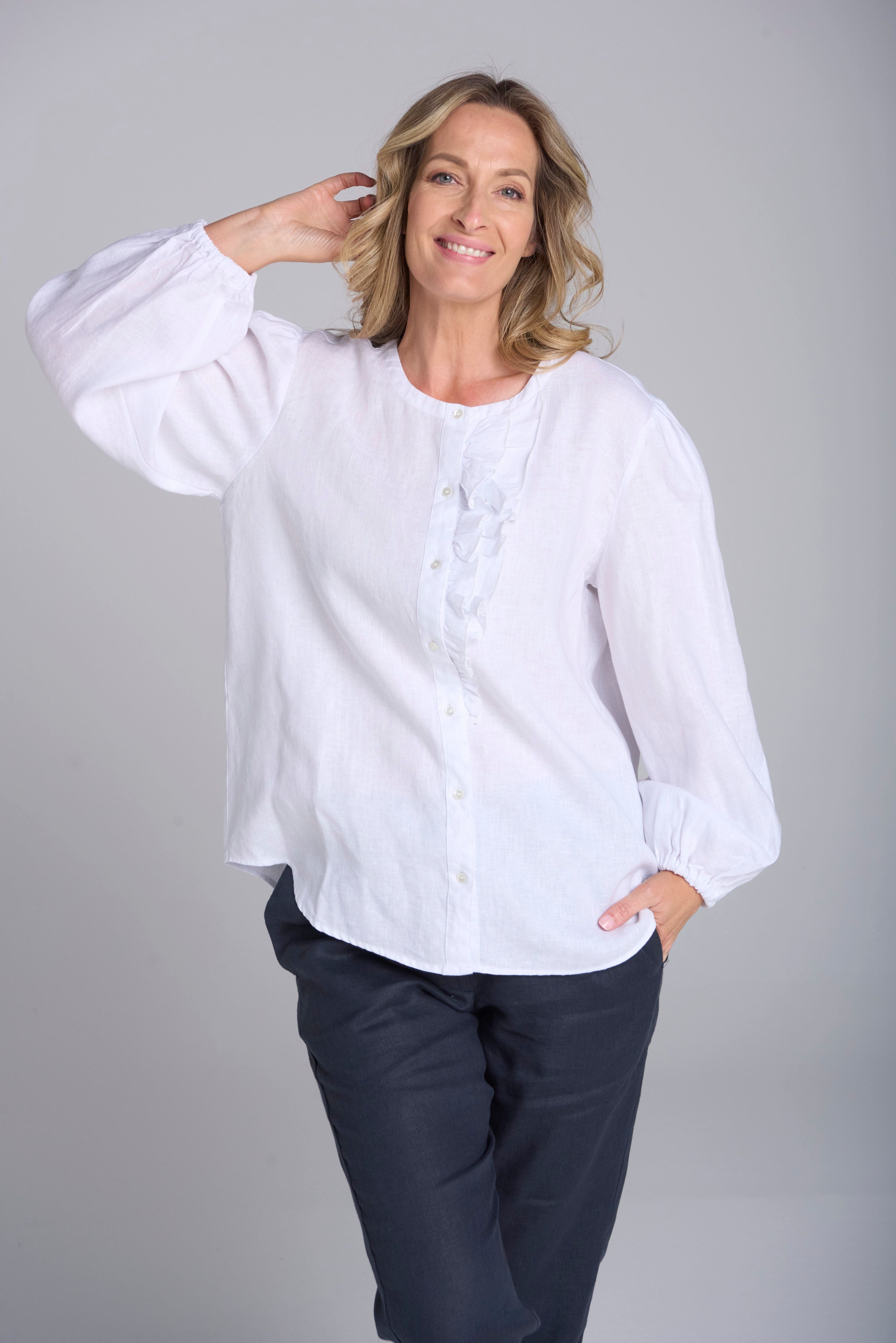 Goondiwindi Cotton Oversized Frill Blouse