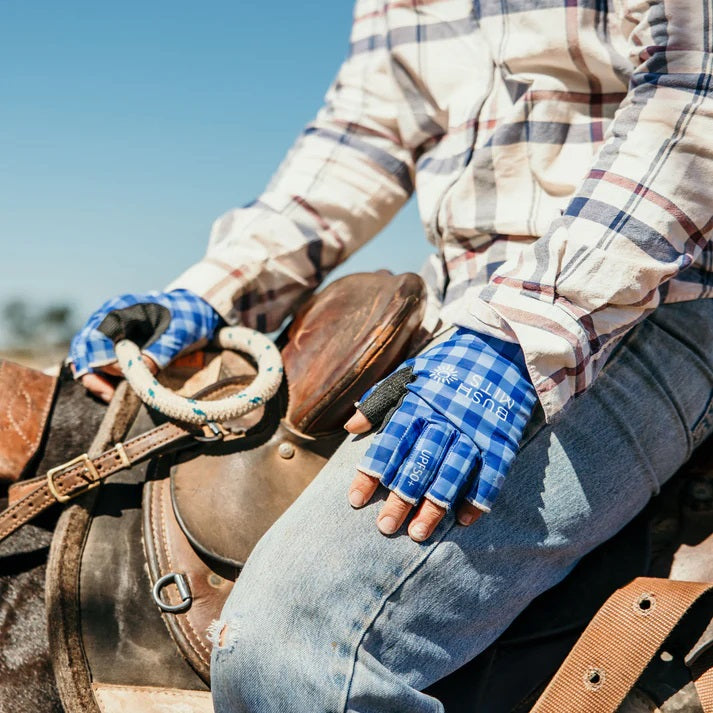 Bush Mits Extended Sleeve - Hamilton's Blue Gingham