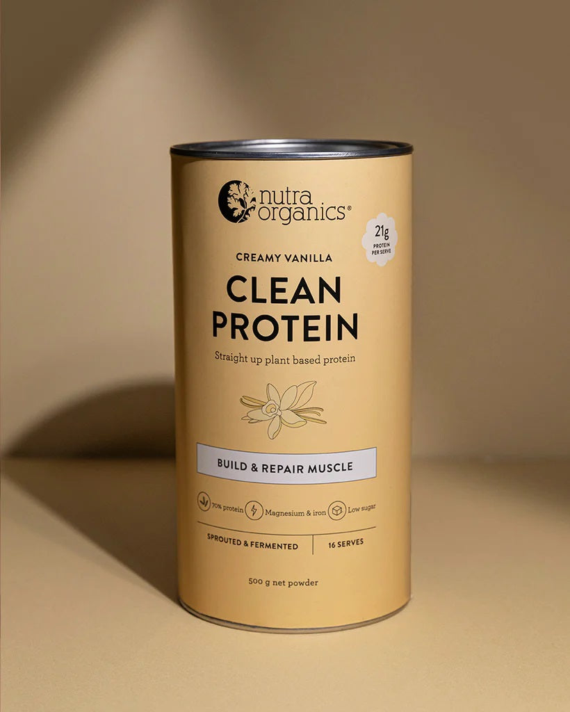 Nutra Organics Clean Protein Creamy Vanilla 500g