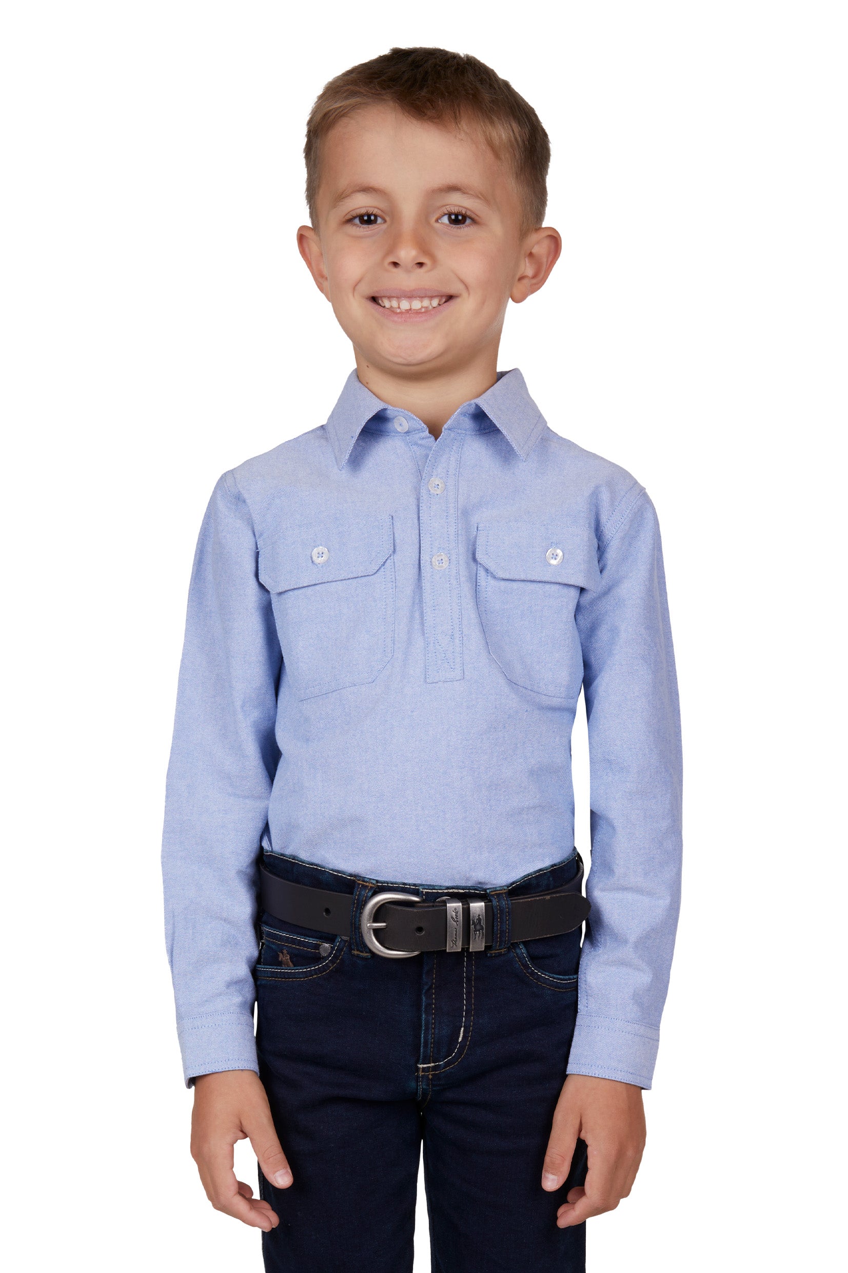 Thomas Cook Kids Fred Half Placket LS Shirt