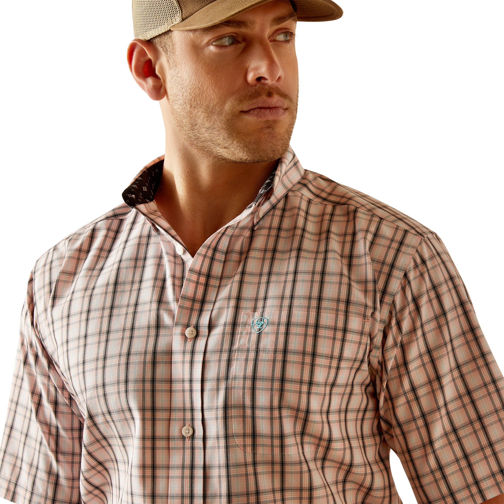 Ariat Men's Wrinkle Free Sage Short Sleeve Shirt