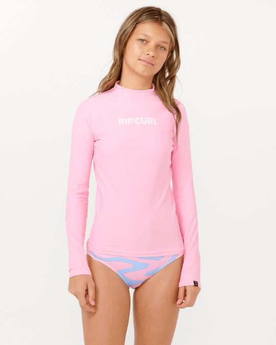 Classic Surf Long Sleeve Rash Vest Girls