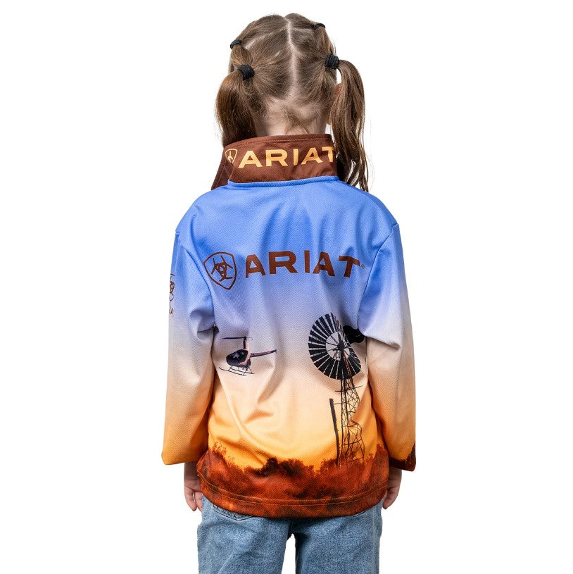 Ariat Kids Windmill Fishing Shirt