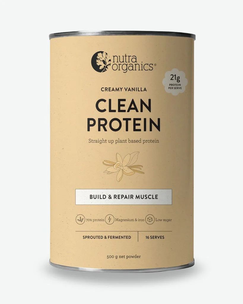 Nutra Organics Clean Protein Creamy Vanilla 500g