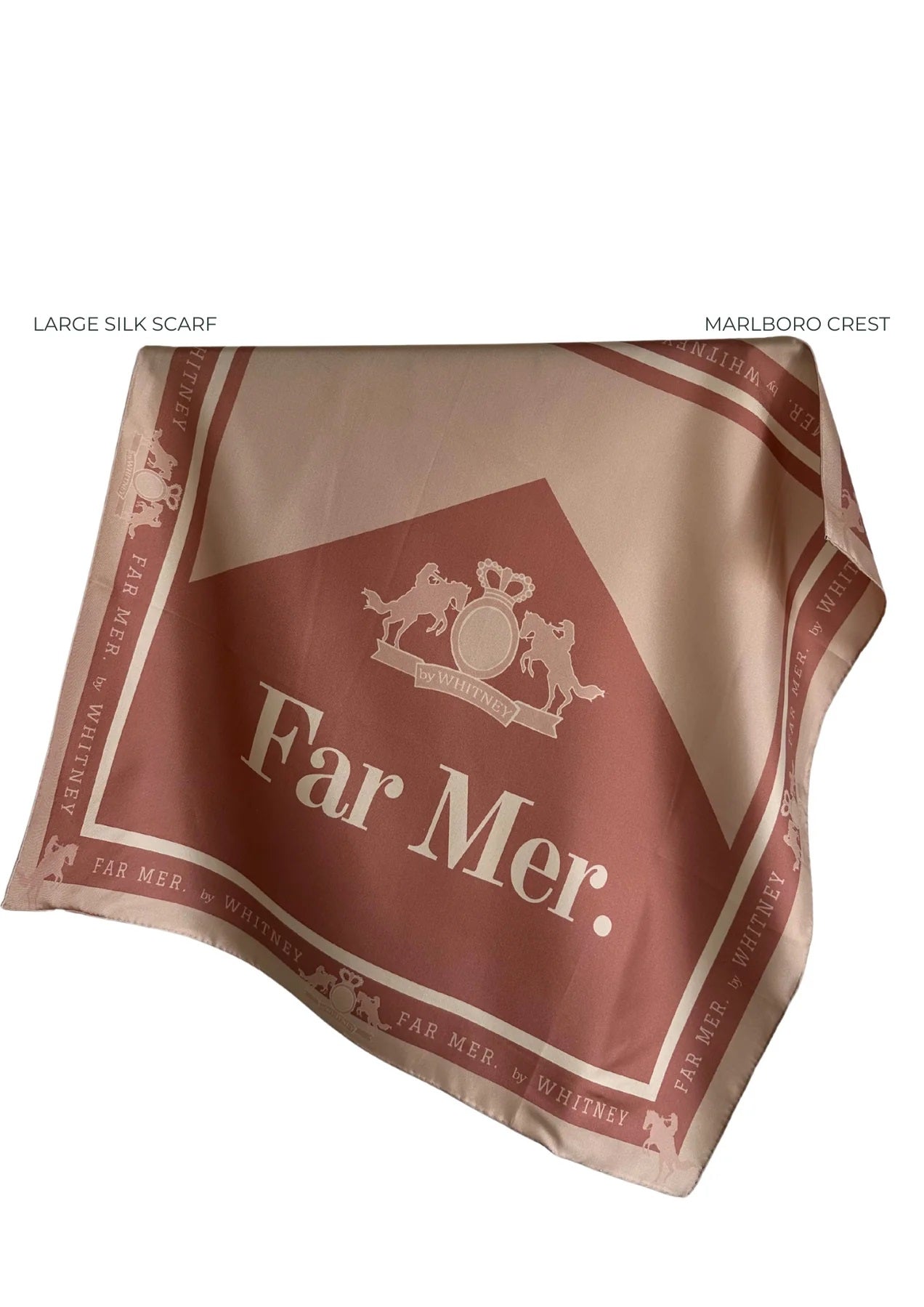 FAR MER Marlboro Crest Silk Bandana