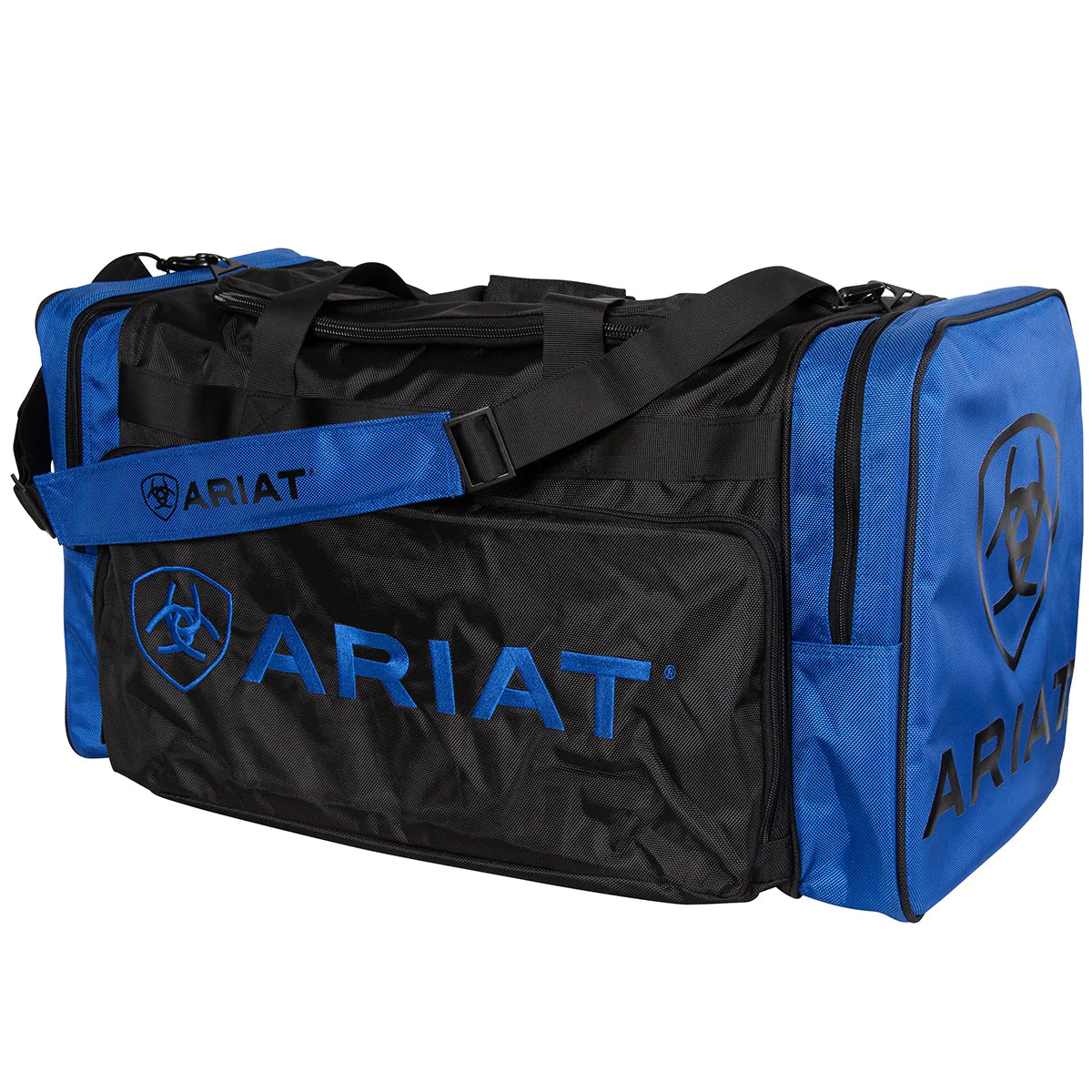 ariat gear bag, ariat weekend bag, ariat overnight bag, black blue ariat bag, the conron store, grenfell nsw