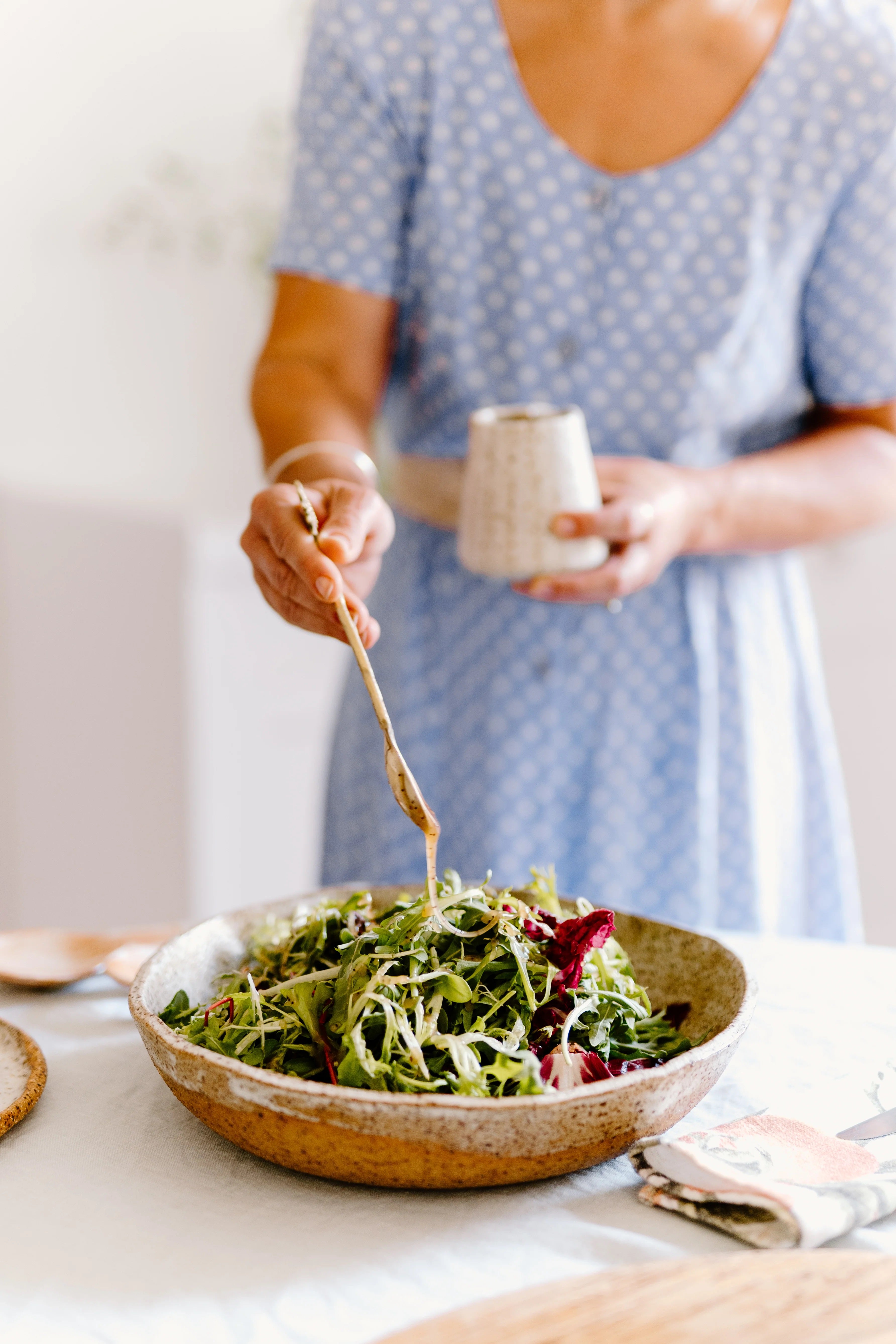 simple green salad, poppy seed salad dressing, grenfell shops, the conron store